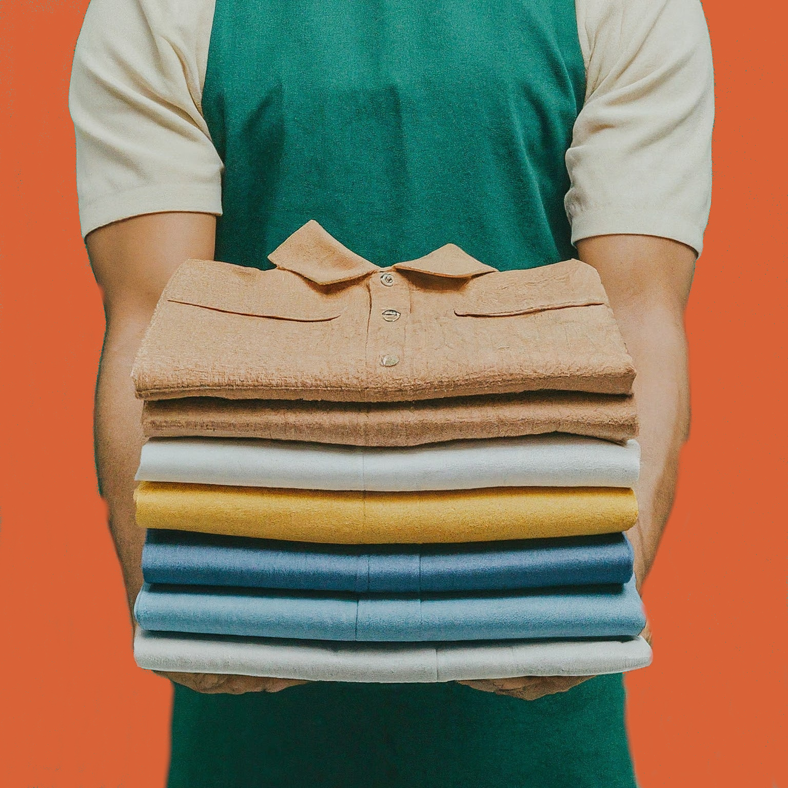 Laundry Delivery Orange Shutterstock 2462341651